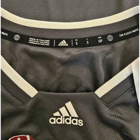 adidas Mens Louisville Cardinals #1 Basketball Jersey Size Small Gray New - Picture 4 of 6